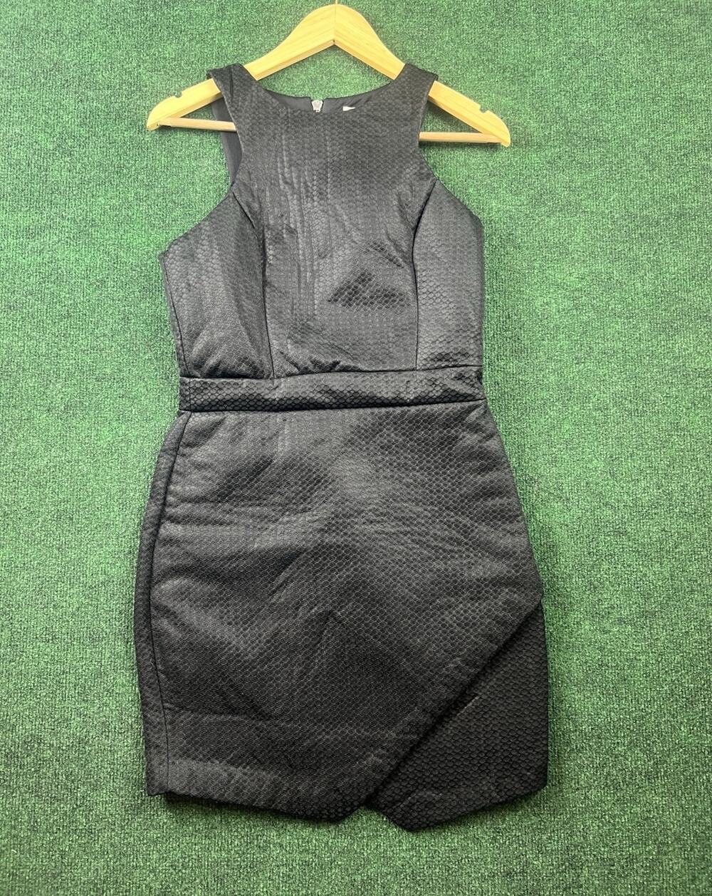GB Black Solid Sheath Dress